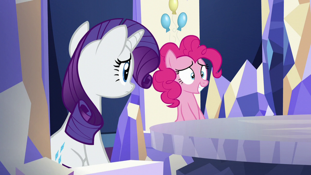 File:Pinkie and Rarity at their thrones; Pinkie feeling nervous S5E19.png