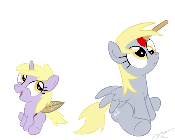 File:FANMADE Dinky and Derpy by loomx.png