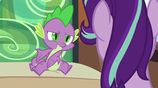 File:Spike gesturing for Starlight to talk to Twilight S6E1.png