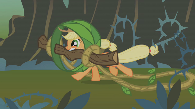 File:Applejack Getting Bridle S01E09.png