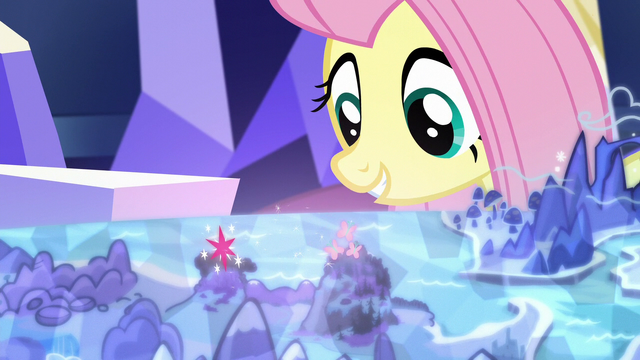 File:Fluttershy looking at Smokey Mountains landmark S5E23.png