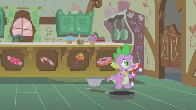 File:Spike causing a racket in the kitchen S1E09.png