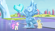 Crystal statue of Spike S4E24
