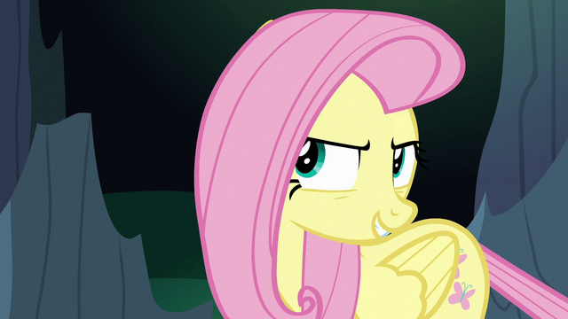 File:Fluttershy Changeling being deceptive S6E26.png