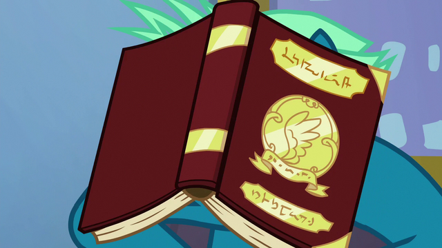 File:Sky Stinger with a textbook on his face S6E24.png