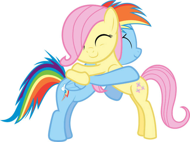 File:FANMADE Filly Dash and Fluttershy by foxy-noxy.png