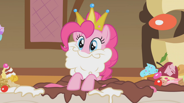 File:Pinkie Pie with a cream beard S1E10.png