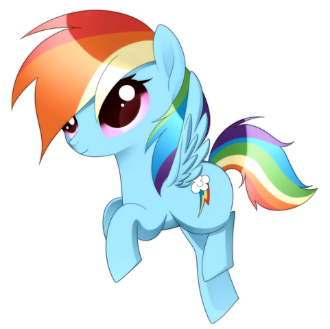 File:FANMADE little Rainbow Dash.png