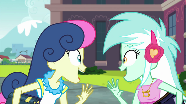 File:Lyra and Sweetie Drops 'goodness!' EG3.png