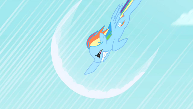 File:Rainbow Dash's first attempt at sonic rainboom S1E16.png