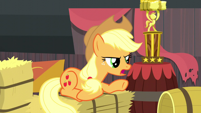 File:Applejack punishing the Crusaders S5E6.png