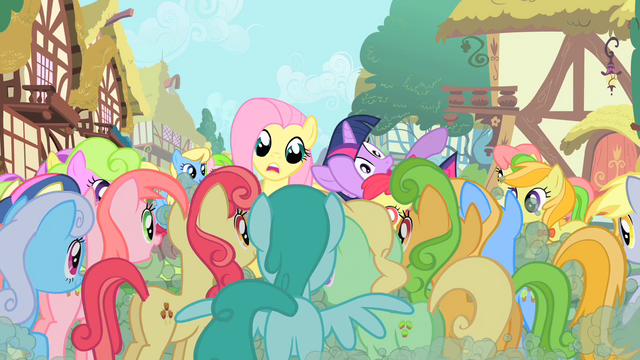 File:Fluttershy being mobbed S1E20.png