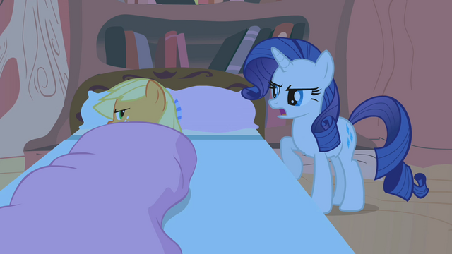File:Rarity complaining about Applejack S1E8.png