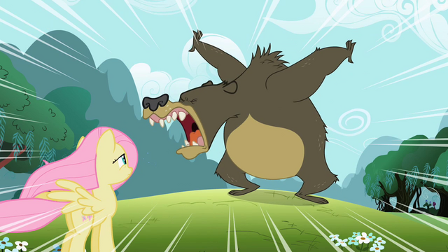 File:Fluttershy Bear Growl S2E3.png
