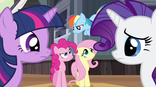 File:Rarity & Rainbow Dash mixed reactions S2E14.png