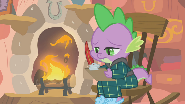 File:Spike is writing to Celestia S01E11.png