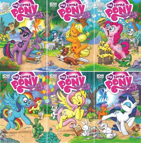 File:Comic issue 1 covers A-F.jpg