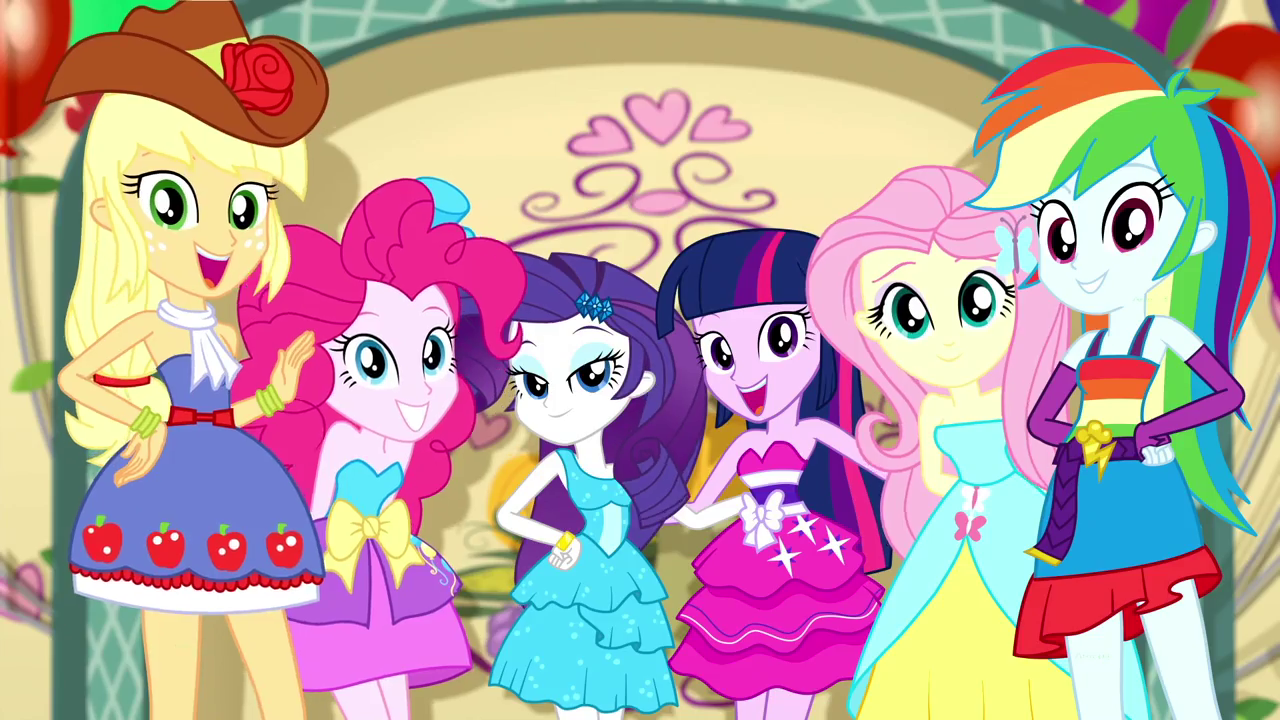 Image - Mane Six posing for their Fall Formal photo SS2 ...