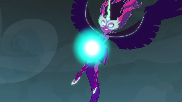 File:Midnight Sparkle with a magical ball in front of her EG3.png