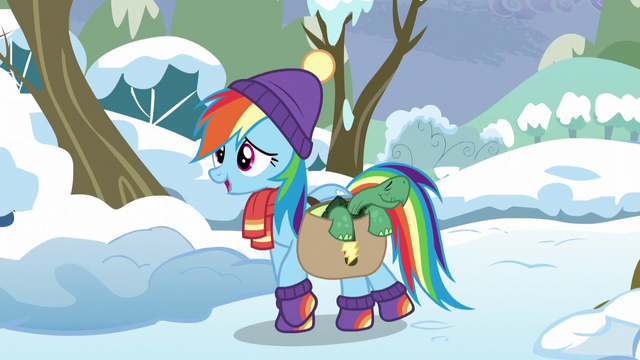 File:Rainbow Dash arrives with Tank S5E5.png