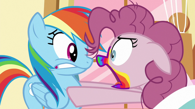 File:Pinkie demanding Rainbow for more cookies S6E15.png