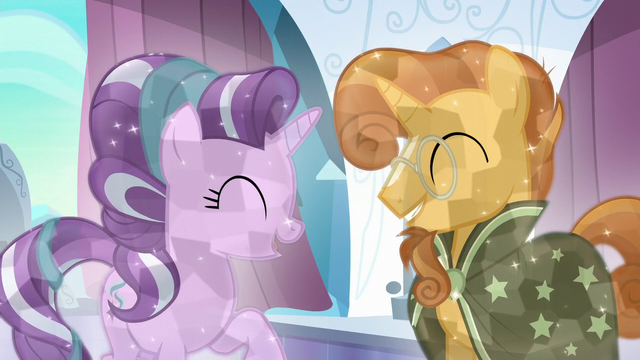 File:Starlight Glimmer and Sunburst happy S6E2.png