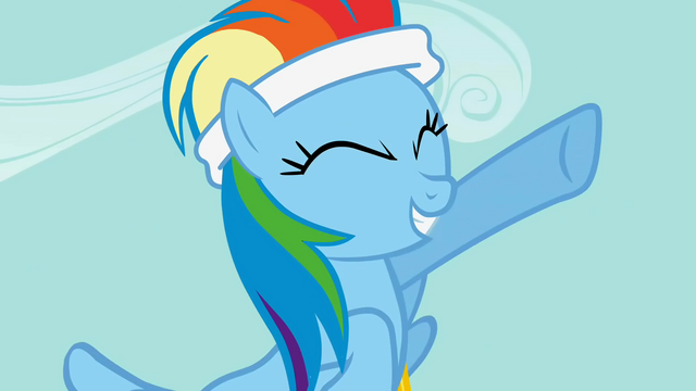 File:Rainbow Dash cheering for Apple Bloom S01E12.png