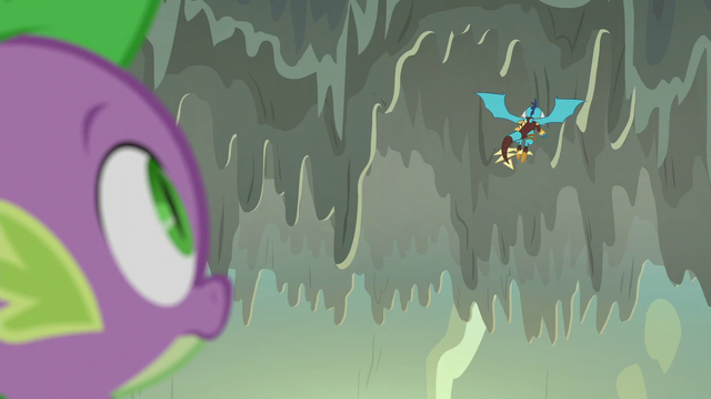 File:Spike watches Ember fly away S6E5.png