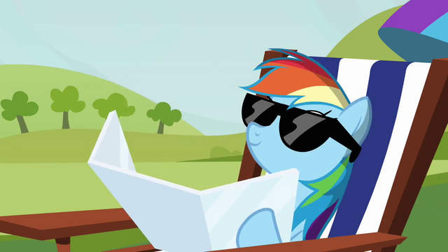 File:Rainbow Dash relaxing S3E3.png
