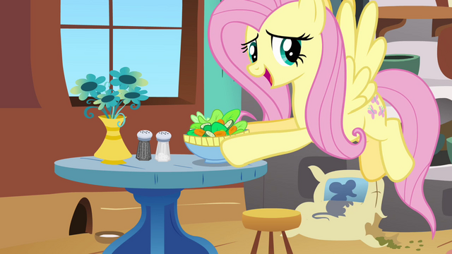 File:Fluttershy grabbing bowl S2E19.png