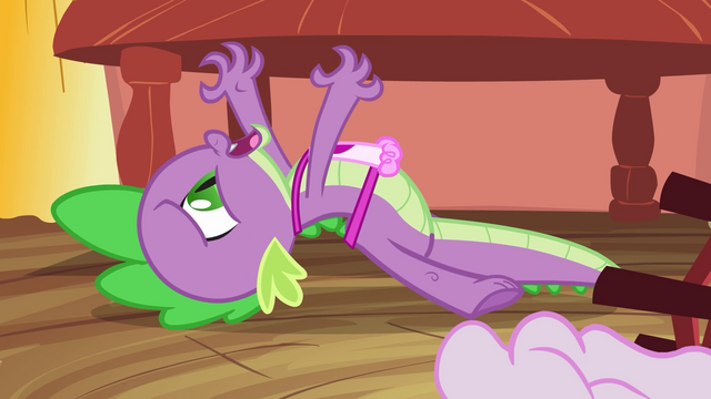 File:Spike wails on the library floor S03E11.png