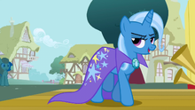 Trixie walking off the stage S1E06.png