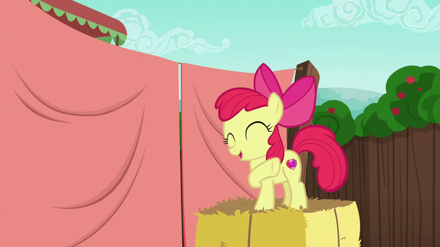 File:Apple Bloom excited to work with Applejack S6E14.png
