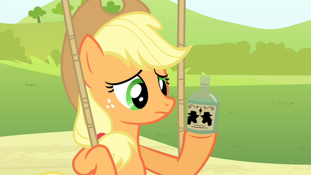 File:Applejack with the tonic S4E20.png