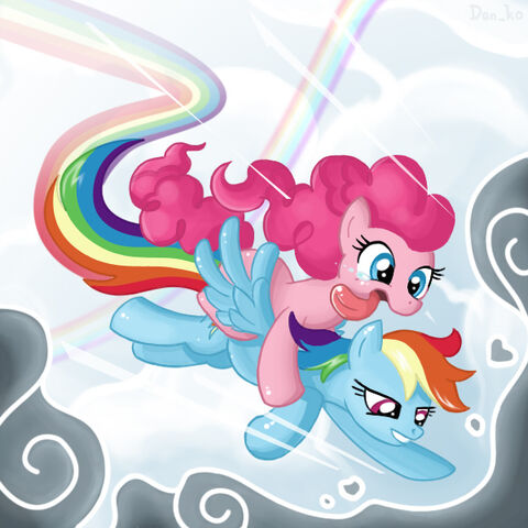 File:Pinkie Pie and Rainbow Dash in the air.jpg