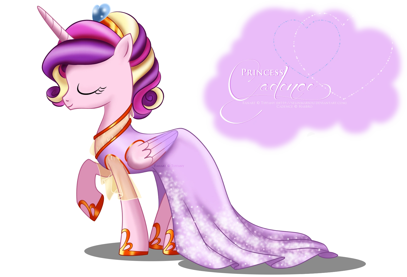 Image - Princess Cadence Gala Fashion Dress by artist-selinmarsou.png | My Little Pony Fan Labor ...
