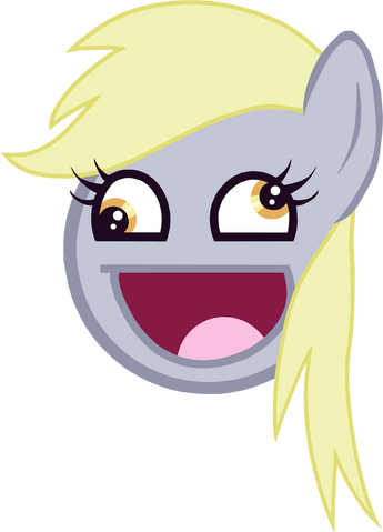 Datei:Derpy hoves awesome face by wakabalasha-d3b3oad.png
