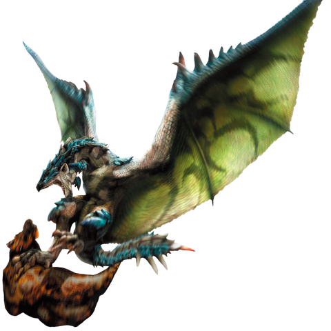 File:MH4-Azure Rathalos and Slagtoth Render 001.png