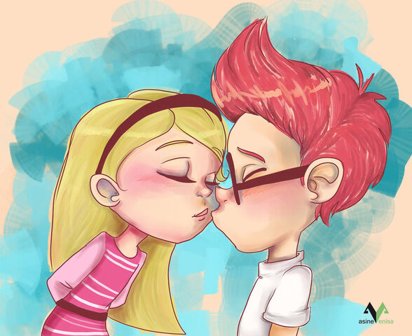 File:Sherman and Penny Peterson kissing fan art by asinevenisa-d7785j4.jpg