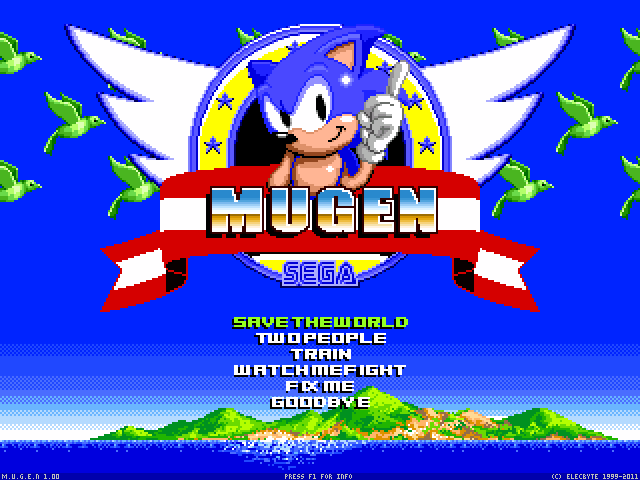 Sonic mugen. Mugen characters download Sonic. Sonic Mugen location resource
