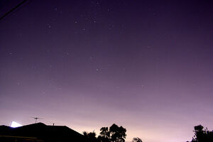 Southern Cross over Melbourne