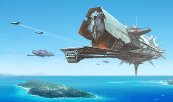 Yuharon dropships (wallpaper, bros)