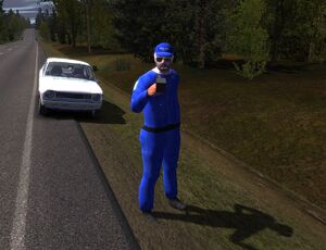 Police radar gun