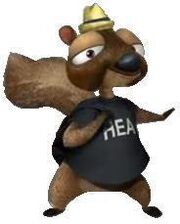Twitchy squirrel hoodwinked too