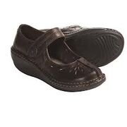 Brown mary janes
