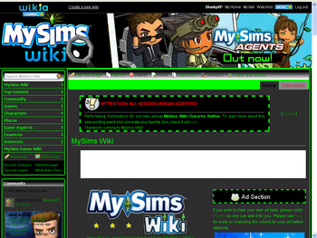 MySims Wiki Agents Theme