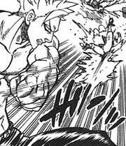 Ban golpea a Meliodas