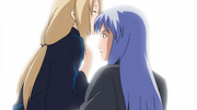 Tsunade kissing Dan