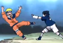 Sasuke pushes Naruto