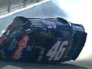 NASCAR BuschSeries RockinghamSC CarlLongFlips